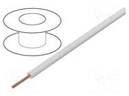 Wire; LiY; stranded; Cu; 0.25mm2; PVC; white; 100V; 25m; Class: 5 DONAU ELEKTRONIK