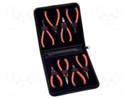 Kit: pliers; side,end,cutting,flat,universal; ERGO®; 8pcs. BAHCO