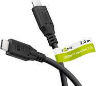 Cable USB C male - USB C male USB4 240W 20Gbit/s 2m compatible with Thunderbolt 3 Goobay
