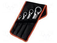 Wrench-set; box,with ratchet; 4pcs. BAHCO