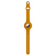 Silicone flexible case wristband wrist pendant case for Apple AirTag Locator Orange, Hurtel