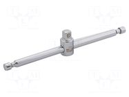 Knob; tool steel; 125mm; Kind of handle: T; 1/4" BAHCO