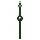 Silicone flexible case wristband wrist pendant case for Apple AirTag locator green, Hurtel