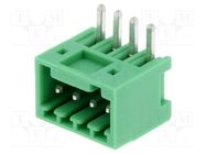 Pluggable terminal block; 2.5mm; ways: 4; angled 90°; socket; male 