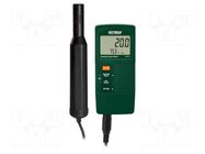 Meter: oxygen analyzer; Equipment: case,test lead,probe EXTECH