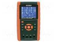 Meter: power quality analyser; LCD; Network: three-phase; 3kA EXTECH