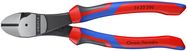 KNIPEX 74 22 200 High Leverage Diagonal Cutter with comfort handles black atramentized 200 mm