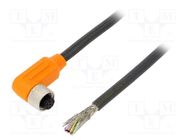 Connection lead; M12; PIN: 8; angled; 10m; plug; 30VAC; 4A; RKWTS LUMBERG AUTOMATION