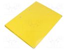 Clipboard; ESD; A4; Application: for storing documents; yellow STATICTEC