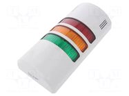 Signalling column; red/orange/green; LED; 24VDC; 24VAC; IP65; ABS AUER SIGNAL