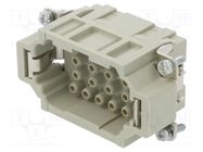 Connector: HDC; contact insert; male; EPIC H-EE; PIN: 18; 18+PE LAPP