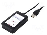 RFID reader; 4.3÷5.5V; USB; antenna; Range: 100mm; 88x56x18.5mm ELATEC