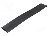 Heat shrink sleeve; glueless; 2: 1; 25.4mm; L: 50m; black; reel 3M