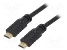 Cable; HDMI 1.4; HDMI plug,both sides; 15m; black AKYGA
