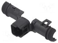 Cable holder; female; PIN: 2; straight; DT DEUTSCH