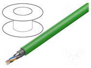 Wire; ETHERLINE® Cat.7,S/FTP; 4x2x23AWG; 7; solid; Cu; PVC; green LAPP