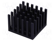 Heatsink: extruded; grilled; BGA; black; L: 21mm; W: 21mm; H: 15.2mm Wakefield Thermal