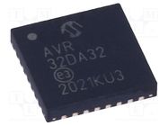 IC: AVR microcontroller; VQFN32; 1.8÷5.5VDC; Cmp: 3; AVR32; AVR-DA MICROCHIP TECHNOLOGY