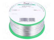 Tin; lead free; Sn99,3Cu0,7; 0.5mm; 250g; reel; 227°C; 3%; Flux: SW32 CYNEL