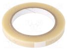 Tape: electrical insulating; W: 12mm; L: 66m; Thk: 0.06mm; acrylic H-OLD