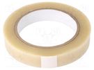 Tape: electrical insulating; W: 19mm; L: 66m; Thk: 0.06mm; acrylic H-OLD