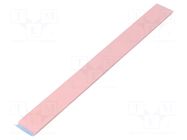 Tape: heat transfer; W: 20mm; L: 0.2m; Thk: 3mm; 3W/mK; silicone IPT