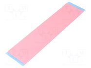 Tape: heat transfer; W: 50mm; L: 0.2m; Thk: 1mm; 3W/mK; silicone IPT