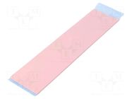 Tape: heat transfer; W: 50mm; L: 0.2m; Thk: 2mm; 3W/mK; silicone IPT