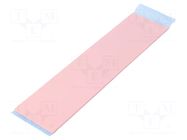 Tape: heat transfer; W: 50mm; L: 0.2m; Thk: 2mm; 3W/mK; silicone IPT