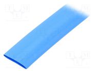 Heat shrink sleeve; thin walled; 3: 1; 12mm; L: 30m; blue; -55÷135°C HELLERMANNTYTON