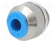 Push-in fitting; straight; -0.95÷6bar; Gasket: NBR caoutchouc 