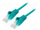 Patch cord; U/UTP; 5e; stranded; Cu; PVC; green; 5m DIGITUS