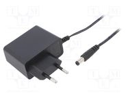 Power supply: switching; mains,plug-in; 12VDC; 0.5A; 6W; 79%; black ESPE