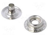 Male press stud; ESD; 10pcs; Application: designed for ESD mats STATICTEC