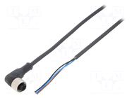 Cable: for sensors/automation; M12; PIN: 4; angled; 2m; plug; 250VDC TELEMECANIQUE SENSORS
