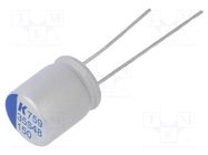 Capacitor: polymer; low ESR; 150uF; 35VDC; ESR: 30mΩ; THT; ±20%; A759 KEMET