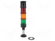 Signaller: signalling column; LED; red/orange/green; 230VAC; IP66 AUER SIGNAL