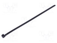 Cable tie; L: 300mm; W: 7.6mm; polyamide; 533N; black; Ømax: 83mm FIX&FASTEN