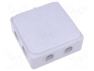 Enclosure: junction box; X: 110mm; Y: 110mm; Z: 49mm; IP65; grey FIBOX