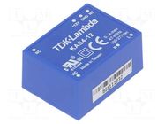 Converter: AC/DC; 4W; Uin: 90÷305VAC,120÷430VDC; Uout: 12VDC; 76% TDK-LAMBDA