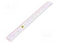 Ruler; ESD; 300mm; colourless STATICTEC