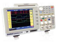 Oscilloscope: digital; Ch: 2; 100MHz; 500Msps; 2Mpts/ch; LCD TFT 8" PEAKTECH
