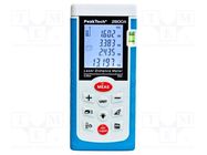 Distance meter; LCD; 0.05÷40m; Meas.accur: ±2mm; 130g; Meter: laser PEAKTECH