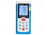 Distance meter; LCD; 0.05÷40m; Meas.accur: ±2mm; 130g; Meter: laser PEAKTECH
