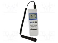 Meter: water conductivity; LCD; (1999); 0÷1999uS; 200x68x30mm PEAKTECH