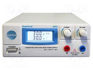 Power supply: laboratory; 0÷30VDC; 0÷30A; ≤50mV; 900W; 230VAC PEAKTECH