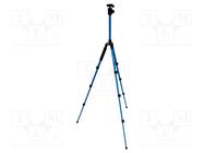 Tripod; 10kg; Thread: 1/4"; Equipment: user's manual,case 