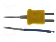 Probe: K-type temperature; -50÷250°C; Probe l: 1.5mm; Len: 2m PEAKTECH