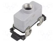 Enclosure for connectors: HDC; size 77.27; for cable; straight ILME