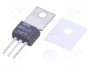 Transistor: NPN; bipolar; 300V; 0.1A; 6.25W; TO202-3 NTE Electronics